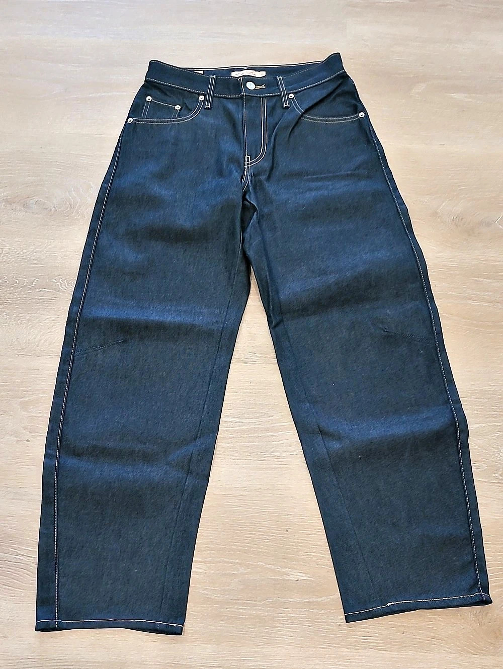 Levi's Baggy Dads Barrel Jeans in Blue Dark Indigo New Without Tags